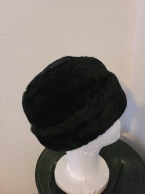 VTG Fur Cap Hat W/ Fold-Down Ear Flaps-Union Label Boys Large 7 - 7 1/8
